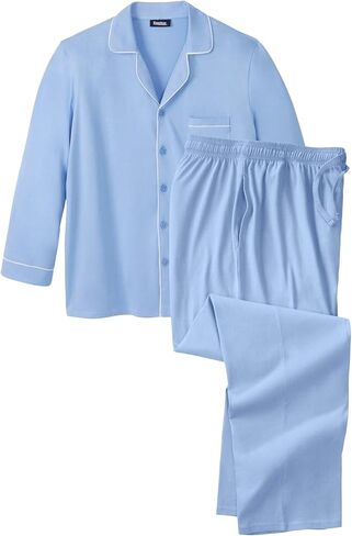 KingSize Men's Big & Tall Long Sleeve Pajama Set in Saudi Arabia