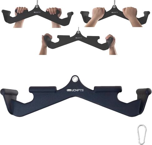 Mucnfts LAT Pulldown Attachments, Thickened Ergonomic Back Tricep Training Handle, Lat Pull Down Bar for Press Down Exercises, Cable Attachments for Gym and Home in Kuwait