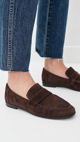 Black Suede Studio Women's Arrow Loafers in Saudi Arabia