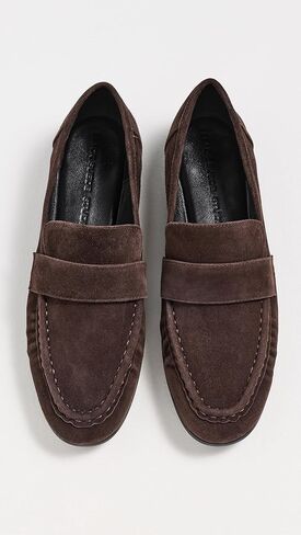 Black Suede Studio Women's Arrow Loafers in Saudi Arabia