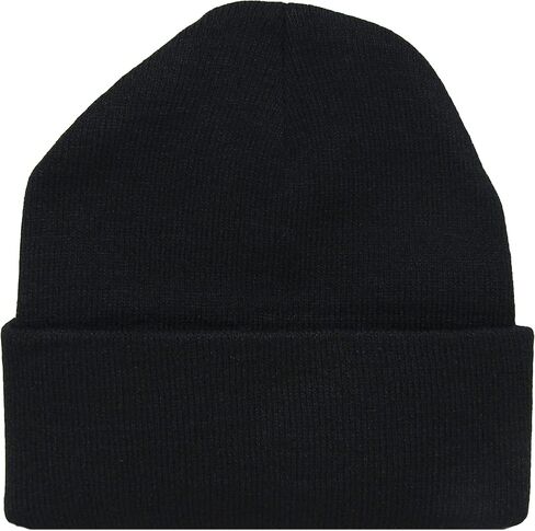 8" Pow Mia You are Not Forgotten Black Knitted (Folded) Embroidered Beanie Skull Cap Hat in Saudi Arabia