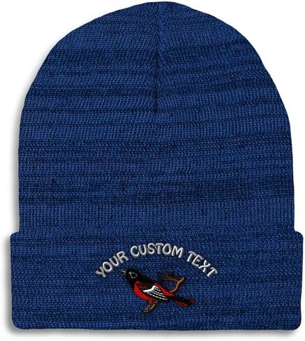 Beanies for Men Animal Bird Wildlife Baltimore Oriole Skull Cap Winter Hats for Women Acrylic One Size in Saudi Arabia