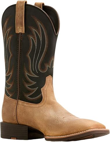 حذاء ARIAT الرجالي ذو الرقبة الطويلة Barn Sport Cason Western بمقدمة مربعة واسعة بني - 8 D(M) US in Saudi Arabia