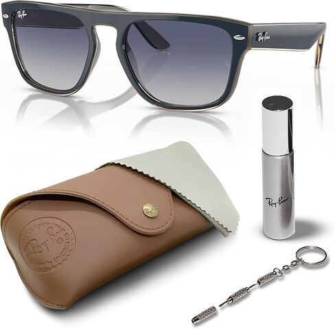 نظارات شمسية Ray-Ban RB4407 مربعة الشكل للرجال والنساء مع مجموعة نظارات RAYBAN الرسمية in Kuwait