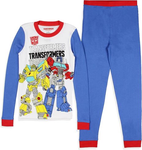 مجموعة بيجامة نوم للأولاد من INTIMO Transformers بشعار Optimus Prime Bumblebee (10) متعددة الألوان in Saudi Arabia