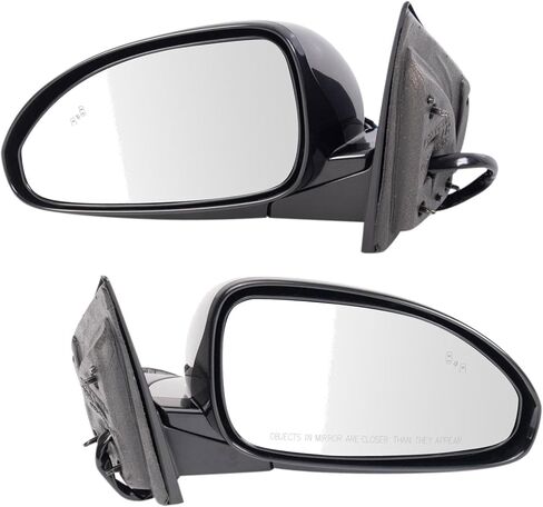 TRQ Driver & Passenger Side Mirror Set Manual with Textured Housing Compatible with 1992-1996 Ford Bronco 1992-1997 F-150 F-250 1997 F-250 HD F-350 FO1320152 FO1321152 in Saudi Arabia