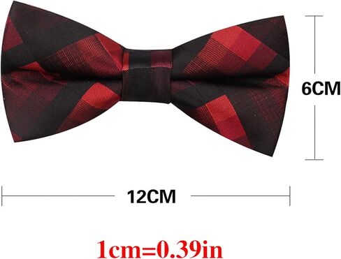 Elegant Pre-tied Bow Tie Adjustable Plaid Paisly Bowtie for Men and Boys Party Wedding Band Collar Bow Tie in Saudi Arabia