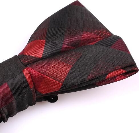 Elegant Pre-tied Bow Tie Adjustable Plaid Paisly Bowtie for Men and Boys Party Wedding Band Collar Bow Tie in Saudi Arabia