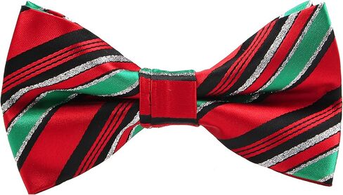 Mens Christmas Bow Tie Festival Theme Pattern Jacquard Woven Xmas Party Pre-Tied Bowties in Saudi Arabia