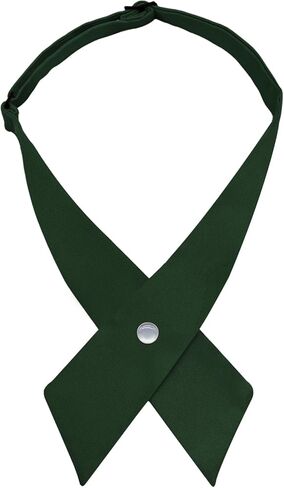 Criss-Cross Bow Ties for Women Men, Solid Color Mens Bowties Adjustable Pre-tied Womens Neckties for School Uniforms in Saudi Arabia