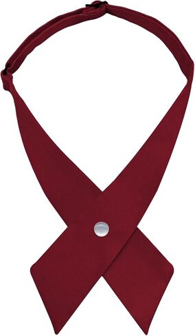 Criss-Cross Bow Ties for Women Men, Solid Color Mens Bowties Adjustable Pre-tied Womens Neckties for School Uniforms in Saudi Arabia