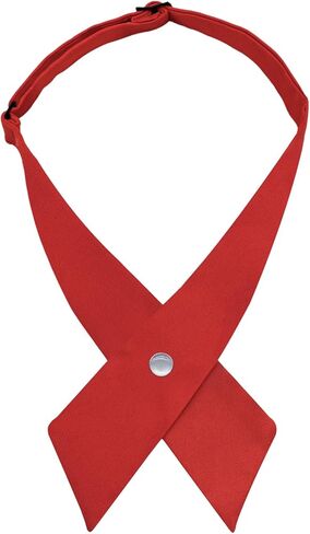 Criss-Cross Bow Ties for Women Men, Solid Color Mens Bowties Adjustable Pre-tied Womens Neckties for School Uniforms in Saudi Arabia