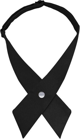 Criss-Cross Bow Ties for Women Men, Solid Color Mens Bowties Adjustable Pre-tied Womens Neckties for School Uniforms in Saudi Arabia