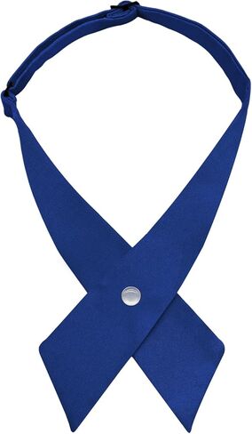 Criss-Cross Bow Ties for Women Men, Solid Color Mens Bowties Adjustable Pre-tied Womens Neckties for School Uniforms in Saudi Arabia