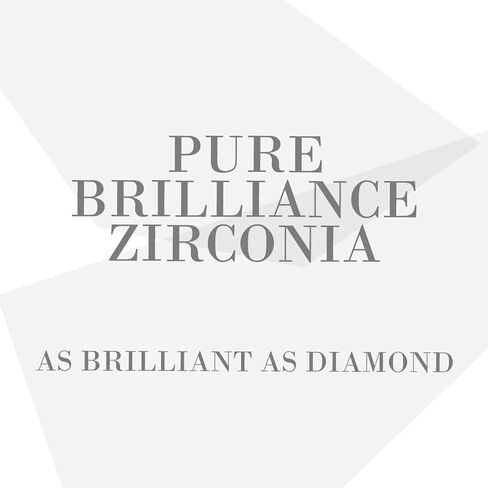 مجموعة أقراط من الفضة المطلية بالذهب الأصفر عيار 18 قيراط من Gem Stone King مرصعة بالزركونيا in Kuwait