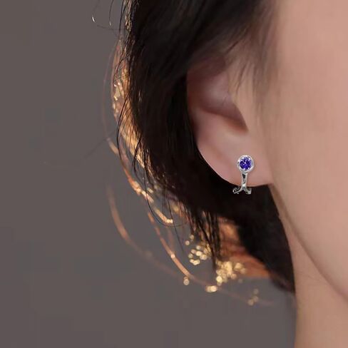 Clip On Earrings for Women November Birthstone Hypoallergenic Non-Pierced Pain-Free Earring in Saudi Arabia