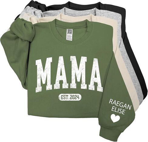 GODMERCH Custom Grandma Sweatshirts, Personalized Shirts with Grandkids Names Gifts for Grandmothers Christmas Mothers Day in Saudi Arabia