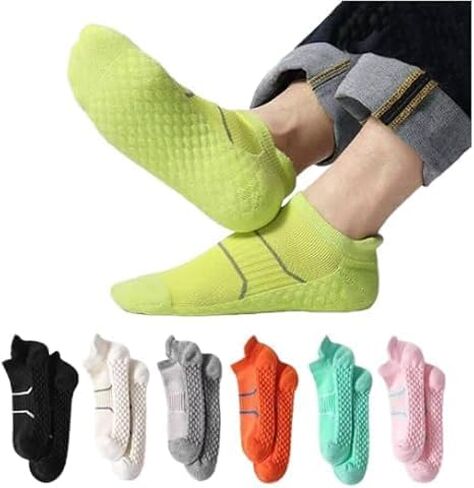 7 Pack Men's Athletic Ankle Socks Cushioned Running Breathable Low Cut Casual Socks in Saudi Arabia