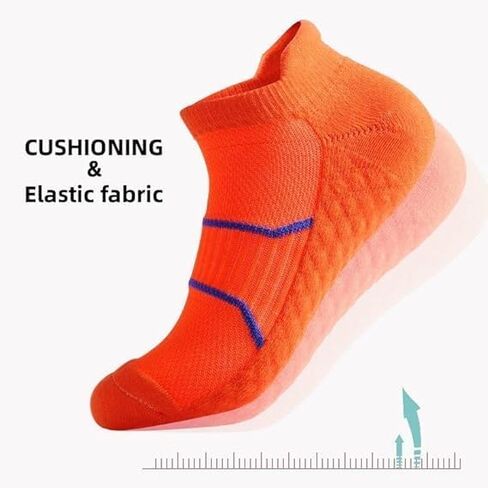 7 Pack Men's Athletic Ankle Socks Cushioned Running Breathable Low Cut Casual Socks in Saudi Arabia