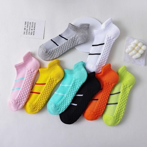 7 Pack Men's Athletic Ankle Socks Cushioned Running Breathable Low Cut Casual Socks in Saudi Arabia