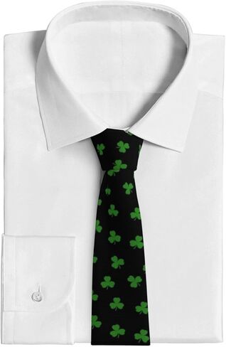ربطات عنق عيد القديس باتريك للرجال من البوليستر وربطة عنق شامروك لديكور حفلات العطلات in Kuwait