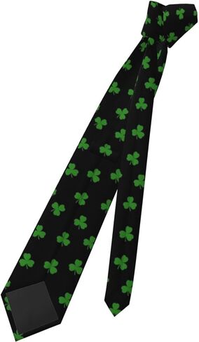 ربطات عنق عيد القديس باتريك للرجال من البوليستر وربطة عنق شامروك لديكور حفلات العطلات in Kuwait