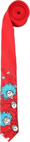 elope Thing 1&2 Character Necktie - 60 Inch Poplin Tie with Printed Graphics, Officially Licensed in Saudi Arabia