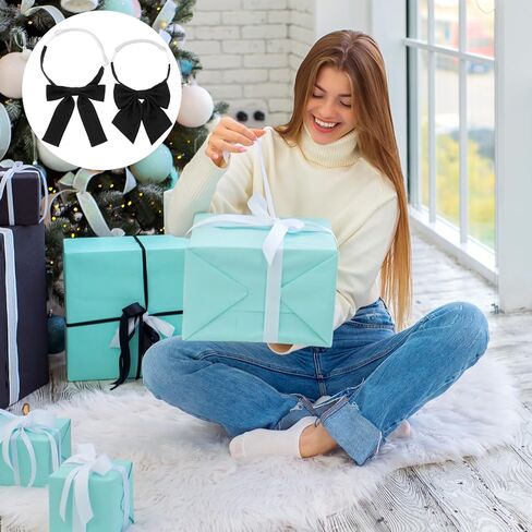 قطعتان من ربطات العنق للنساء، ربطات عنق قابلة للتعديل مربوطة مسبقًا بلون سادة لسيدة المكتب in Kuwait