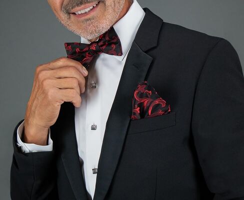 Trafalgar Men's Christian the Romantic Brocade Silk Bow Tie in Saudi Arabia