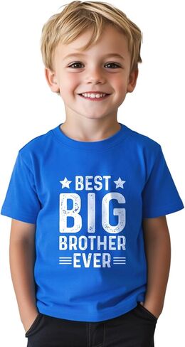 Promoted to Big Brother T Shirt Gift for Toddler Boy Big Bro Announcement T-Shirt Tees 2T-8Y in Saudi Arabia