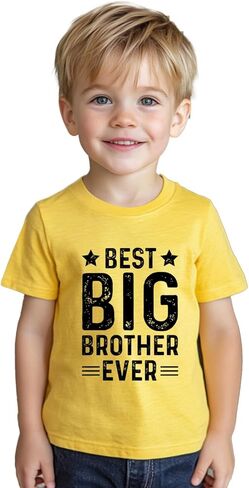 Promoted to Big Brother T Shirt Gift for Toddler Boy Big Bro Announcement T-Shirt Tees 2T-8Y in Saudi Arabia
