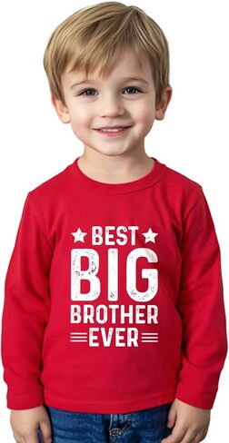 Promoted to Big Brother T Shirt Gift for Toddler Boy Big Bro Announcement T-Shirt Tees 2T-8Y in Saudi Arabia