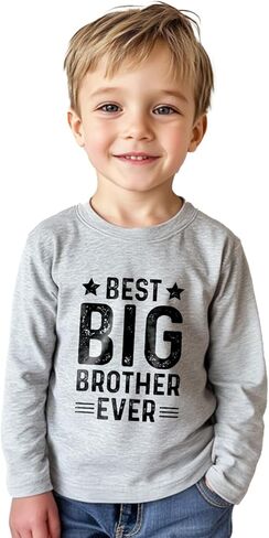 Promoted to Big Brother T Shirt Gift for Toddler Boy Big Bro Announcement T-Shirt Tees 2T-8Y in Saudi Arabia