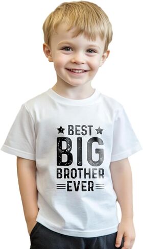 Promoted to Big Brother T Shirt Gift for Toddler Boy Big Bro Announcement T-Shirt Tees 2T-8Y in Saudi Arabia