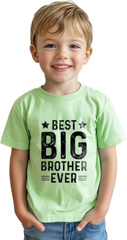 Promoted to Big Brother T Shirt Gift for Toddler Boy Big Bro Announcement T-Shirt Tees 2T-8Y in Saudi Arabia