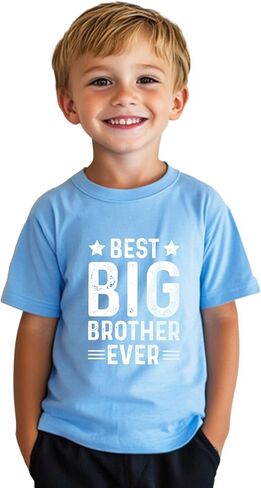 Promoted to Big Brother T Shirt Gift for Toddler Boy Big Bro Announcement T-Shirt Tees 2T-8Y in Saudi Arabia