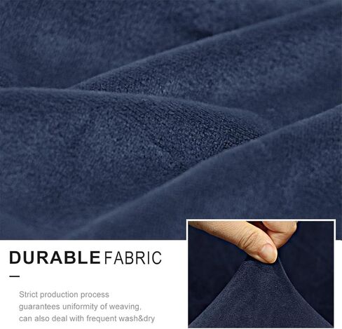 2 Pieces Stretch Sofa Covers T Cushion Chair Armchair Slipcovers with 1 Individual Thick Velvet T Cushion Shape Seat Couch Cover Furniture Protector Covers for Living Room in Saudi Arabia