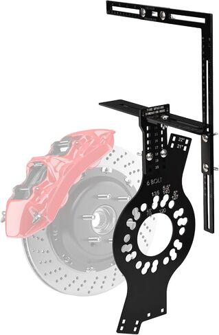 Wheel Fitment Tool, Offset Measuring Mockup Tool, 5 Lug Wheel Simulator for Fits 14-22" Rims, 8-14" Tire Widths, 2.5-11.5" Sidewalls, 3-12" Clearance in Kuwait