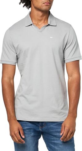 KARL LAGERFELD Men's Collared Pique Kl Logo Short Sleeve Polo in Saudi Arabia