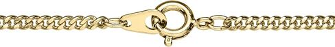 14KT Gold-Filled Two-Tone Round Mizpah Medal with His and Her's 20" and 24" Gold Plated Stainless Steel Chains, 20", 24" in Saudi Arabia