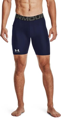 Under Armour Mens HeatGear Compression Shorts - Sweat Wicking SM Black-White in Kuwait