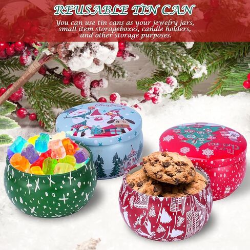 12 Pack Christmas Scented Candles with Natural Soy Wax, Long Lasting Aromatherapy Soy Candles for Home Scented, Christmas Candles Gift Set for Women & Men in Saudi Arabia