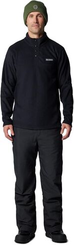 Columbia Mens Steens Mountain Half Snap Fleece Jacket, Black, Small in Saudi Arabia