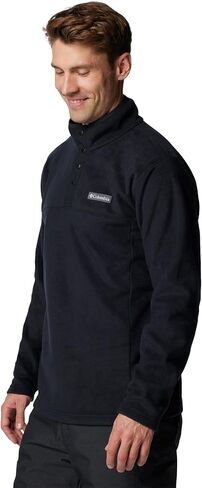 Columbia Mens Steens Mountain Half Snap Fleece Jacket, Black, Small in Saudi Arabia