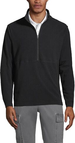 Lands' End Men's Thermacheck 100 Fleece Quarter Zip Pullover Top in Saudi Arabia