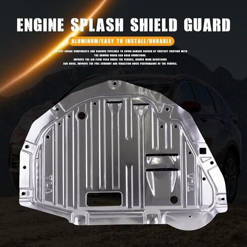 74110-TBA-A00 Engine Splash Shield with mounting Screws Gloves and Sand Paper Compatible with Honda Civic 2016 2017 2018 2019 2020 2021,Replace:74112-TBA-A00 90674-TY2-A01 in Kuwait