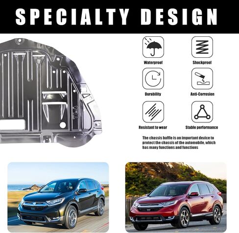 74110-TBA-A00 Engine Splash Shield with mounting Screws Gloves and Sand Paper Compatible with Honda Civic 2016 2017 2018 2019 2020 2021,Replace:74112-TBA-A00 90674-TY2-A01 in Kuwait