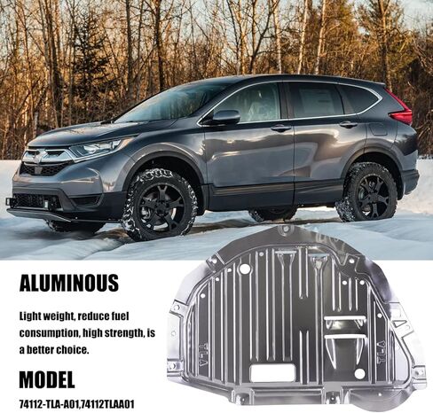 74110-TBA-A00 Engine Splash Shield with mounting Screws Gloves and Sand Paper Compatible with Honda Civic 2016 2017 2018 2019 2020 2021,Replace:74112-TBA-A00 90674-TY2-A01 in Kuwait