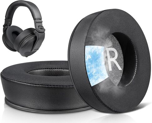 وسائد أذن بديلة من SOULWIT لسماعات Pioneer DJ HDJ-X5/X5 BT، HDJ-X7، HDJ-X10، وسائد الأذن مع رغوة عزل الضوضاء عالية الكثافة - HDJ X5 MF أسود in Kuwait