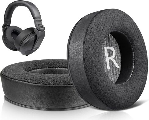 وسائد أذن بديلة من SOULWIT لسماعات Pioneer DJ HDJ-X5/X5 BT، HDJ-X7، HDJ-X10، وسائد الأذن مع رغوة عزل الضوضاء عالية الكثافة - HDJ X5 MF أسود in Saudi Arabia